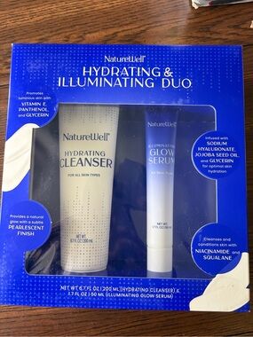 Hydrating & Illuminating Duo — Cream Cleanser + Blue Glow Serum